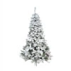 7.5' Green Heavily Flocked Pine Medium Artificial Christmas Tree - Unlit