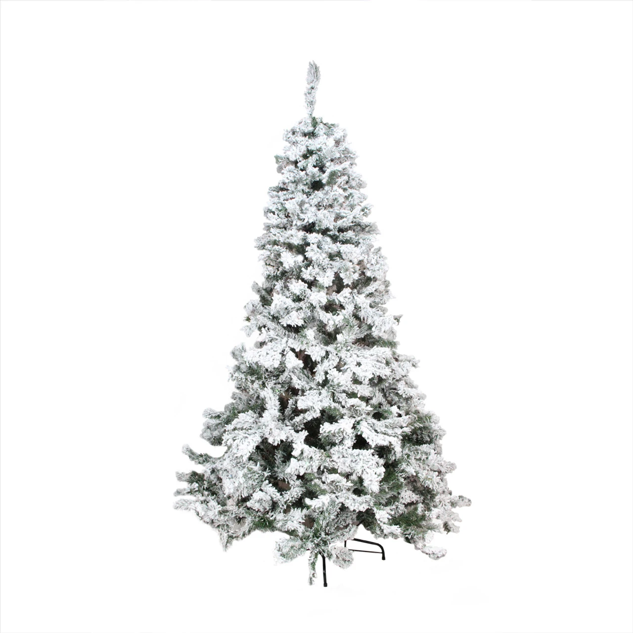 4.5' Heavily Flocked Pine Medium Artificial Christmas Tree - Unlit 1 4.5' Heavily Flocked Pine Medium Artificial Christmas Tree - Unlit