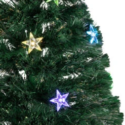 3' Pre-Lit Fiber Optic Artificial Christmas Tree With Stars 5 3' Pre-Lit Fiber Optic Artificial Christmas Tree With Stars -Xmas Trees Shop 327 70989.1683049596