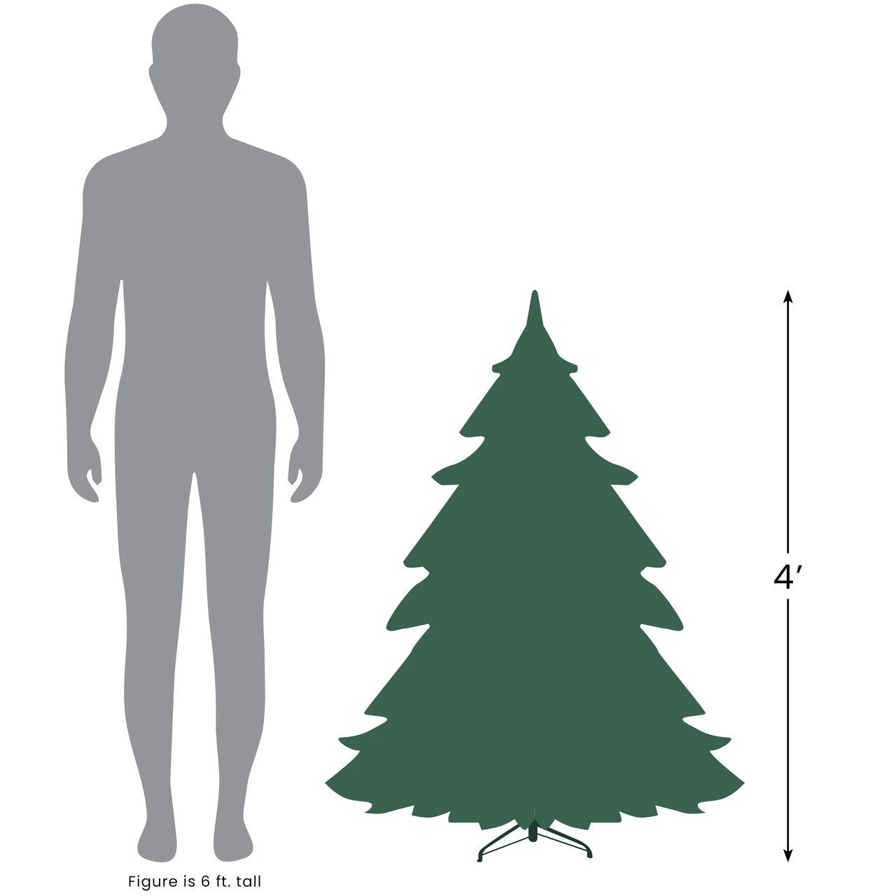 4' Pre-Lit Color Changing Fiber Optic Artificial Christmas Tree 4 4' Pre-Lit Color Changing Fiber Optic Artificial Christmas Tree - Image 4