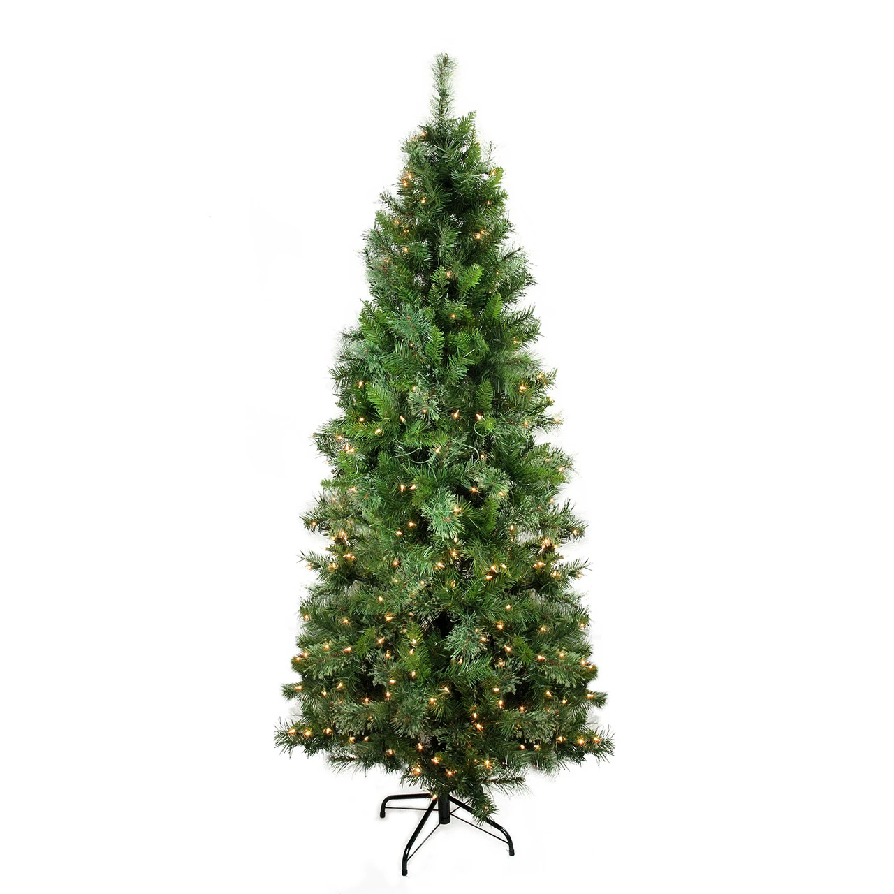 7.5 Ft Pre-Lit Medium Mixed Cashmere Pine Artificial Christmas Tree, Clear Lights 1 7.5 Ft Pre-Lit Medium Mixed Cashmere Pine Artificial Christmas Tree, Clear Lights