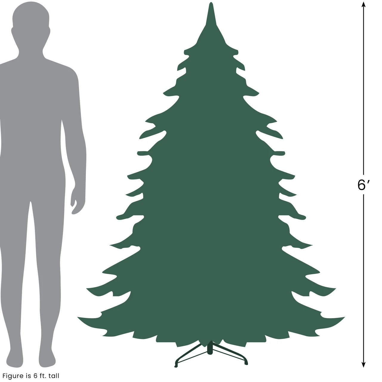 6' Northern Balsam Fir Artificial Christmas Tree, Unlit 5 6' Northern Balsam Fir Artificial Christmas Tree, Unlit - Image 5