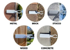 25ct Anywhere Outdoor Sticky Adhesive Clips -Xmas Trees Shop 734025205 18263.1667538789