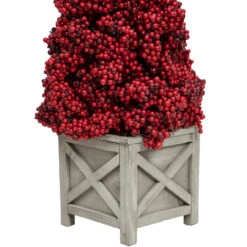 24" Red Berry Cone Potted Christmas Topiary -Xmas Trees Shop allstate zbp076 re 4 33878.1667517700
