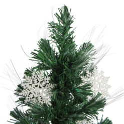 3' Pre-Lit Fiber Optic Artificial Christmas Tree With White Snowflakes - Multi-Color Lights -Xmas Trees Shop dak gd51090 2 88038.1667662794