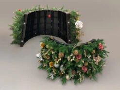 7.5' Pre-Lit Gold And Red Artificial Christmas Tree – Clear LED Lights -Xmas Trees Shop dezy2018 et hist 5520237 29277.1667536245