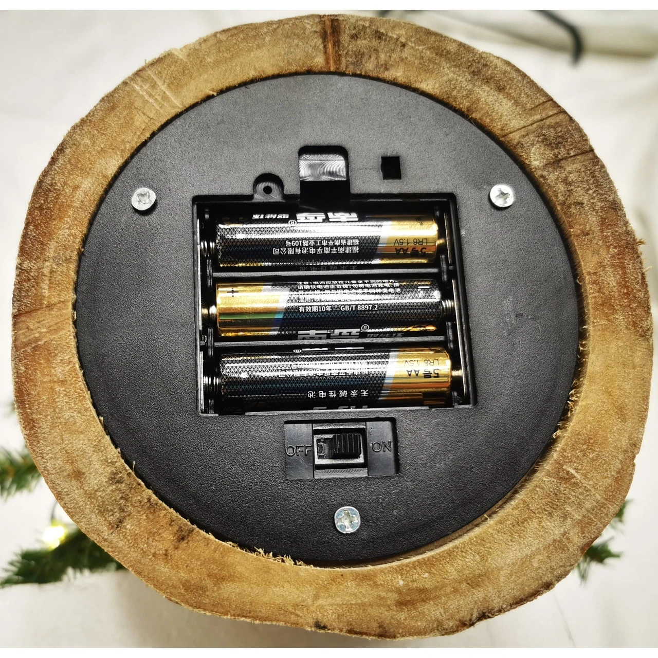 18" Pre-Lit Battery Operated Artificial DownSwept Mini Christmas Tree - Clear LED Lights 2 18" Pre-Lit Battery Operated Artificial DownSwept Mini Christmas Tree - Clear LED Lights - Image 2