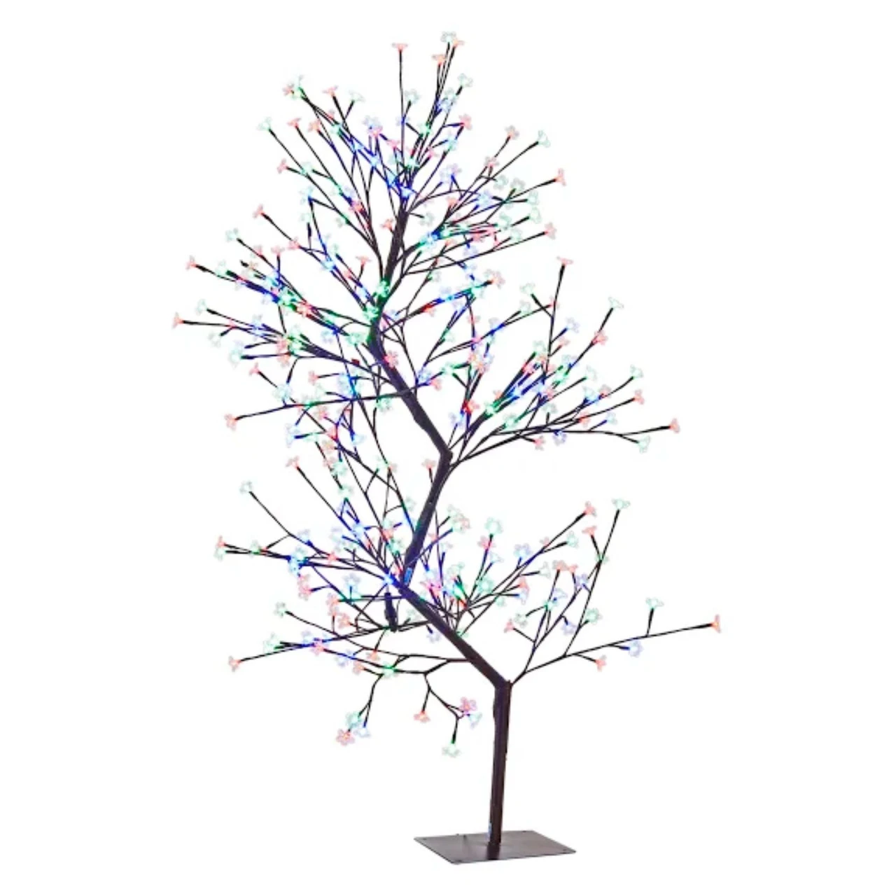 63" White And Red Dual Control Double Cherry Blossom Tree With 336 LED Lights 1 63" White And Red Dual Control Double Cherry Blossom Tree With 336 LED Lights
