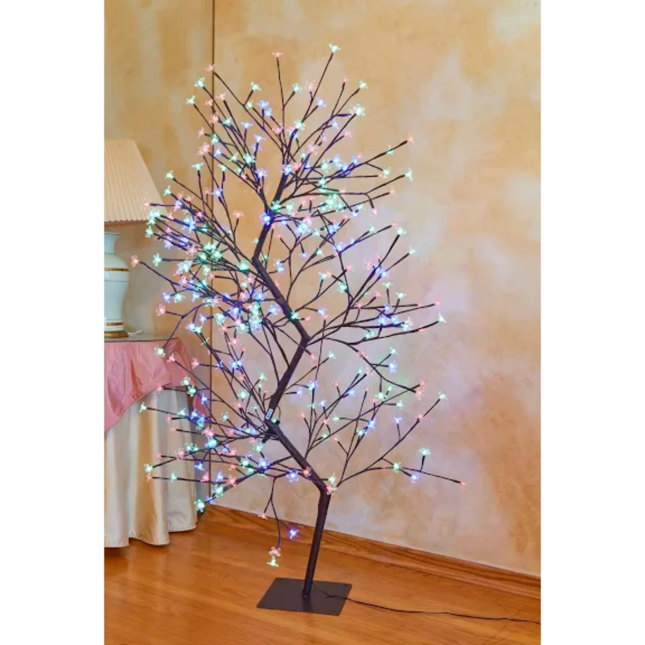 63" White And Red Dual Control Double Cherry Blossom Tree With 336 LED Lights 4 63" White And Red Dual Control Double Cherry Blossom Tree With 336 LED Lights - Image 4