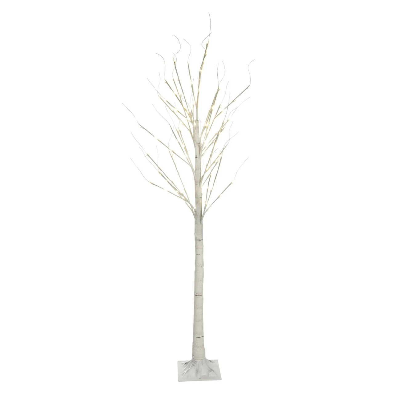 6.75' Pre-Lit Pencil Birch Artificial Christmas Tree - Warm White LED Lights 1 6.75' Pre-Lit Pencil Birch Artificial Christmas Tree - Warm White LED Lights