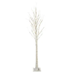 6.75' Pre-Lit Pencil Birch Artificial Christmas Tree - Warm White LED Lights 6 6.75' Pre-Lit Pencil Birch Artificial Christmas Tree - Warm White LED Lights -Xmas Trees Shop dhine 37431 120 3 80897.1667678770