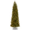7.5’ Pre-Lit Downswept Douglas Slim Fir Artificial Christmas Tree - Clear Lights