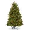 5’ Newberry Spruce Artificial Christmas Tree – Dual Color LED Lights