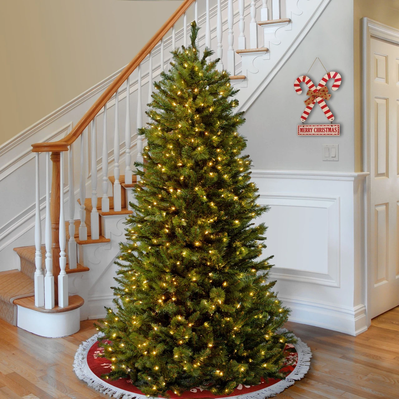 7.5’ Pre-Lit Rocky Ridge Pine Artificial Christmas Tree – Clear Lights 2 7.5’ Pre-Lit Rocky Ridge Pine Artificial Christmas Tree – Clear Lights - Image 2