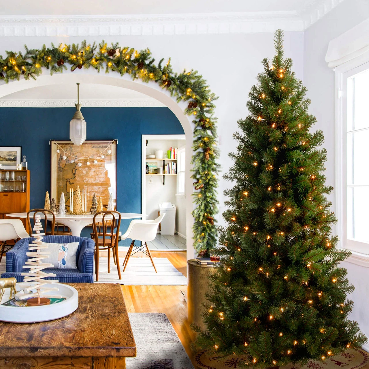 6’ Pre-Lit Canadian Grande Fir Artificial Christmas Tree – Clear Lights 2 6’ Pre-Lit Canadian Grande Fir Artificial Christmas Tree – Clear Lights - Image 2