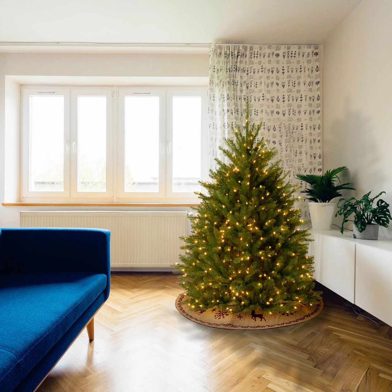 4’ Pre-Lit Dunhill Fir Artificial Christmas Tree - Clear Lights 2 4’ Pre-Lit Dunhill Fir Artificial Christmas Tree - Clear Lights - Image 2