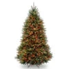 7’ Pre-Lit Dunhill Fir Artificial Christmas Tree - Multi-Color Lights