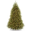 7’ Pre-Lit Dunhill Fir Artificial Christmas Tree – Multi-Color/Warm White LED Lights