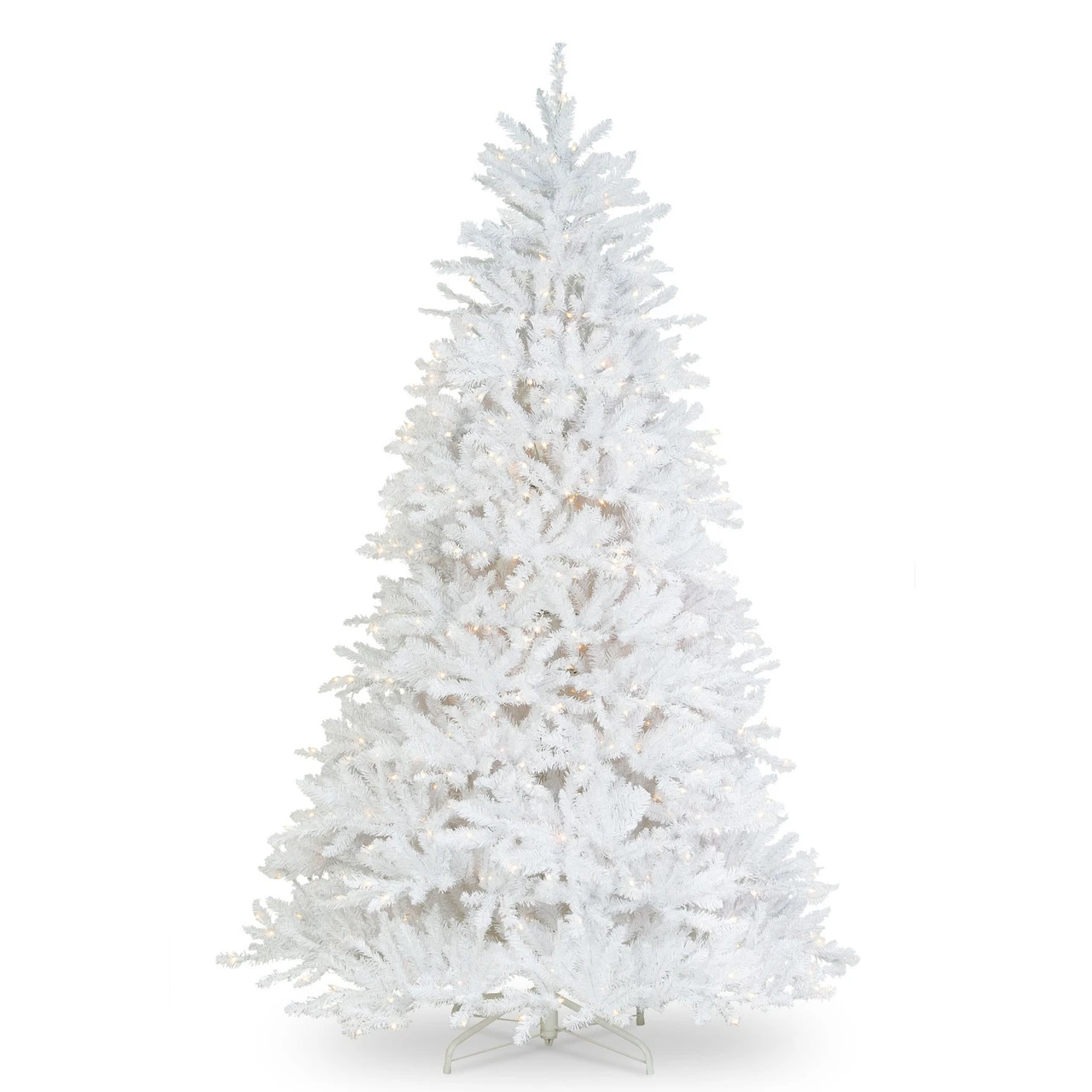 6.5' Pre-Lit White Dunhill Fir Artificial Christmas Tree, Clear Lights 1 6.5' Pre-Lit White Dunhill Fir Artificial Christmas Tree, Clear Lights