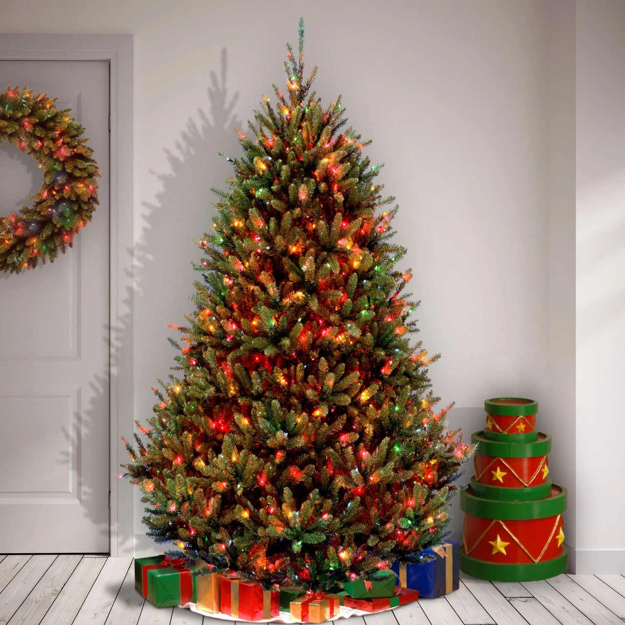 7.5’ Pre-Lit Natural Fraser Full Fir Artificial Christmas Tree - Multi-Color Light 3 7.5’ Pre-Lit Natural Fraser Full Fir Artificial Christmas Tree - Multi-Color Light - Image 3