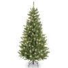 4.5’ Pre-Lit Natural Fraser Fir Artificial Christmas Tree - Clear Lights