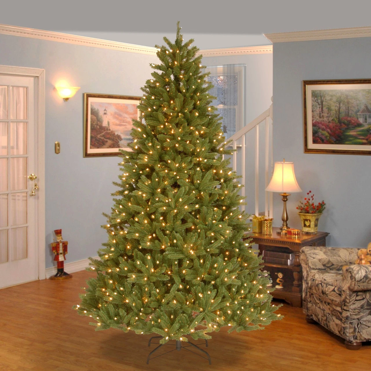 7.5’ Pre-Lit Medium Fir Artificial Christmas Tree - Clear Lights 4 7.5’ Pre-Lit Medium Fir Artificial Christmas Tree - Clear Lights - Image 4