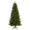 7.5' Pre-lit Slim Townsend Spruce Artificial Christmas Tree, Clear Lights