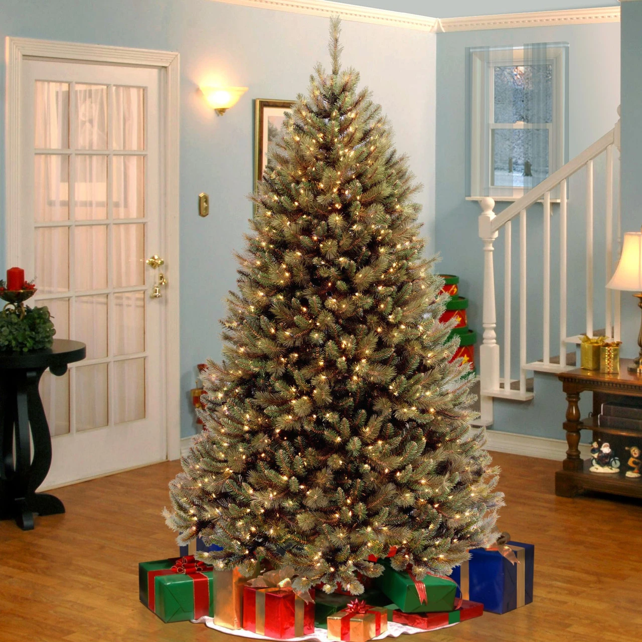 6.5’ Pre-Lit Rocky Ridge Pine Artificial Christmas Tree - Clear Lights 2 6.5’ Pre-Lit Rocky Ridge Pine Artificial Christmas Tree - Clear Lights - Image 2