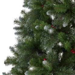 9' Medium Mixed Spruce Artificial Christmas Tree With Glitter Branches And Pinecones - Unlit -Xmas Trees Shop dnhhf 307374 3 61947.1667490757