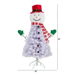 4’ Snowman Artificial Christmas Tree, Unlit -Xmas Trees Shop dnnl20t3039 4 07197.1681393346