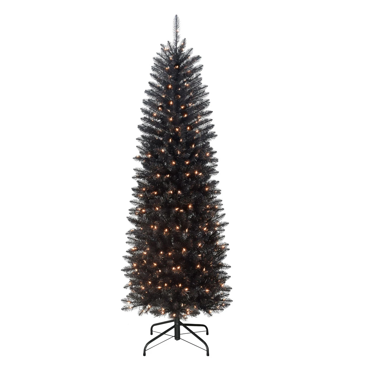 6.5' Pre-Lit Pencil Fraser Fir Artificial Christmas Tree, Clear Lights 1 6.5' Pre-Lit Pencil Fraser Fir Artificial Christmas Tree, Clear Lights