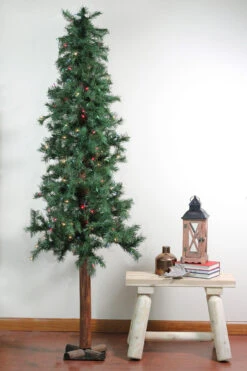 7' Pre-Lit Slim Traditional Woodland Alpine Artificial Christmas Tree - Multicolor Lights 10 7' Pre-Lit Slim Traditional Woodland Alpine Artificial Christmas Tree - Multicolor Lights -Xmas Trees Shop epnekkwj242paaewvp9ur19jykxyhwse 83659.1667662369