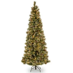 7β Pre-Lit Glittering Pine Artificial Christmas Tree - Clear Lights