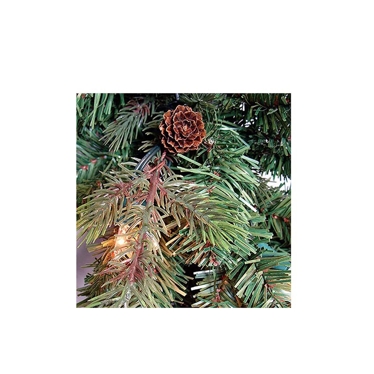 4.5' Pre-Lit Full Hunter Fir Artificial Christmas Tree - Clear Lights 2 4.5' Pre-Lit Full Hunter Fir Artificial Christmas Tree - Clear Lights - Image 2