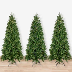 7.5' Pre-Lit Washington Frasier Fir Multi-Function Slim Christmas Tree - Dual Color LED Lights