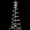 3ft Lighted Spiral Cone Tree Outdoor Christmas Decoration, Clear Lights