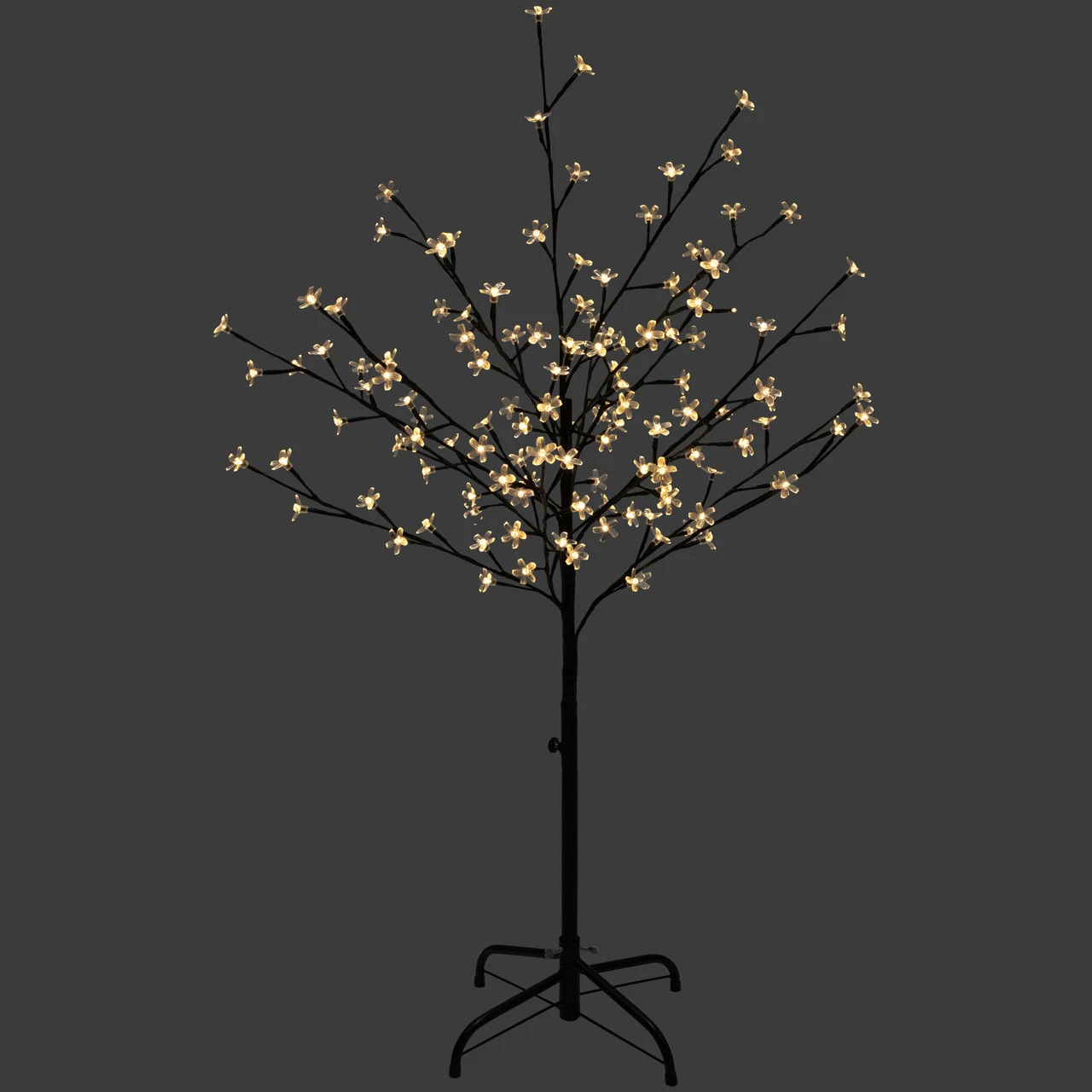 4' LED Lighted Cherry Blossom Flower Tree - Warm White Lights 1 4' LED Lighted Cherry Blossom Flower Tree - Warm White Lights