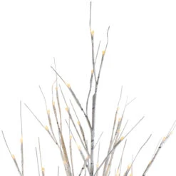 6' Lighted Christmas White Birch Twig Tree Outdoor Decoration - Warm White LED Lights -Xmas Trees Shop northlight a90269 2 99020.1667510332