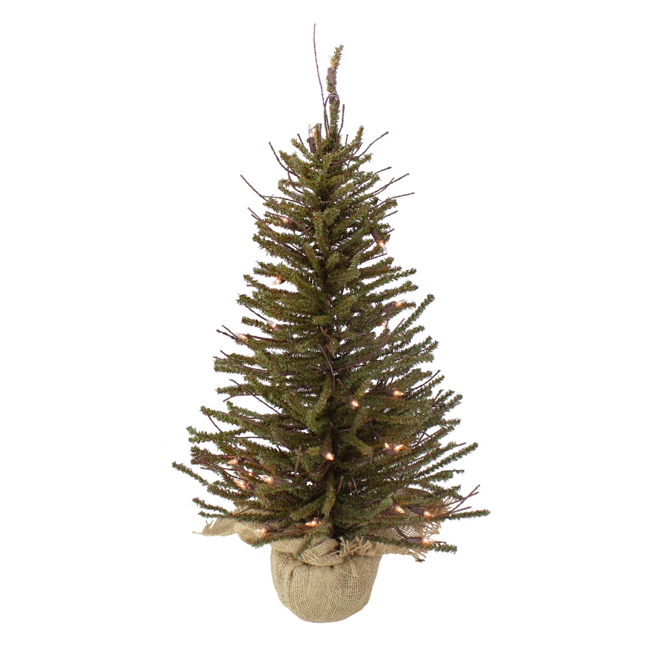 2.5' Pre-Lit Warsaw Two-Tone Twig Artificial Christmas Tree - Clear Lights 1 2.5' Pre-Lit Warsaw Two-Tone Twig Artificial Christmas Tree - Clear Lights