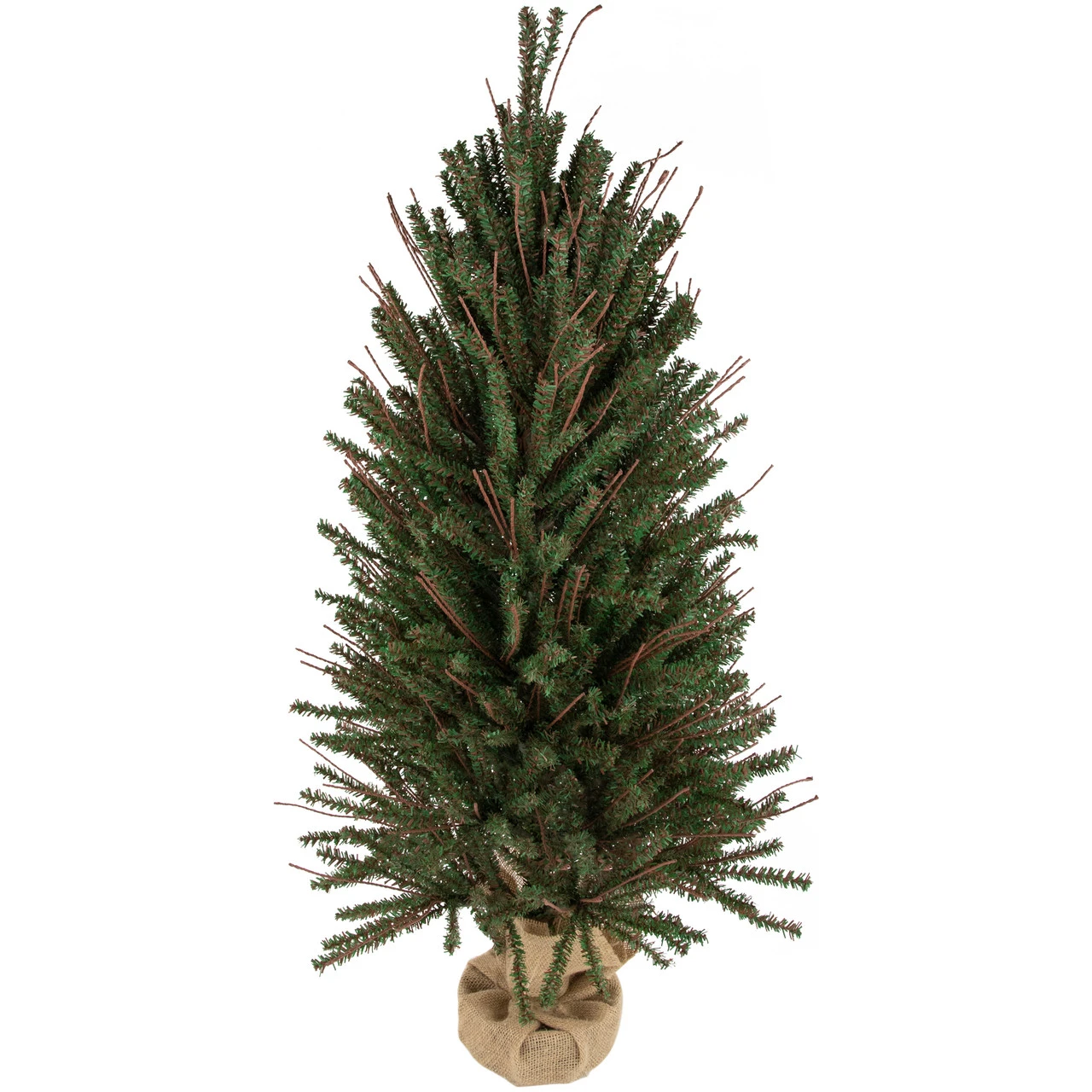 3' Green And Brown Medium Warsaw Twig Artificial Christmas Tree - Unlit 1 3' Green And Brown Medium Warsaw Twig Artificial Christmas Tree - Unlit