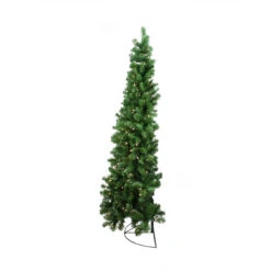6' Pre-Lit Pine Artificial Wall Christmas Tree, Clear Lights -Xmas Trees Shop northlight b83521 3 01574.1684942319