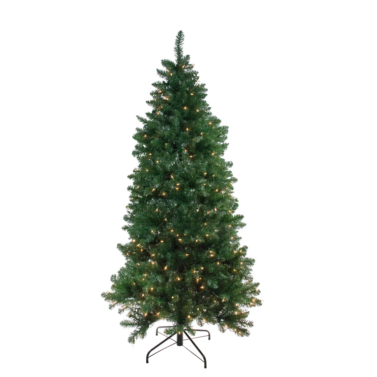 6.5' Pre-Lit Slim Eastern Pine Artificial Christmas Tree - Clear Lights 1 6.5' Pre-Lit Slim Eastern Pine Artificial Christmas Tree - Clear Lights