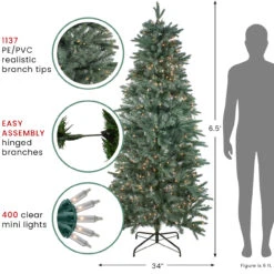 6.5' Pre-Lit Slim Washington Frasier Fir Artificial Christmas Tree - Clear Lights 11 6.5' Pre-Lit Slim Washington Frasier Fir Artificial Christmas Tree - Clear Lights -Xmas Trees Shop northlight b84774 updated august 72542.1667536739