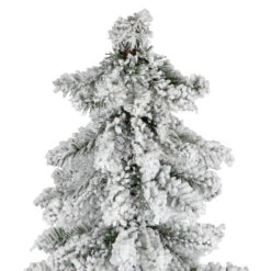 4' Slim Flocked Alpine Artificial Christmas Tree, Unlit -Xmas Trees Shop northlight gb16055 3updated 31283.1667655543