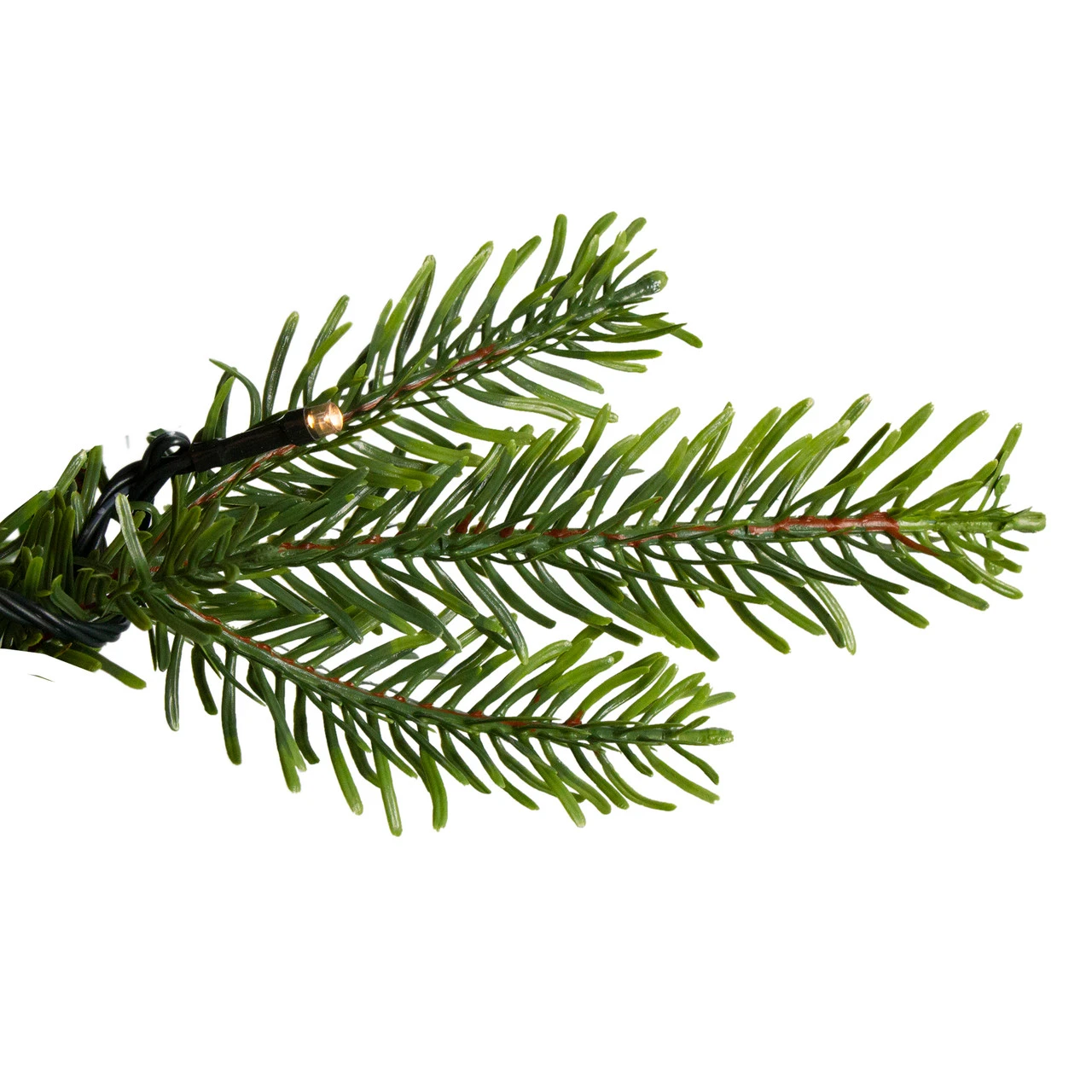 6.5' Pre-Lit Woodcrest Pine Artificial Christmas Tree - Warm White LED Lights 2 6.5' Pre-Lit Woodcrest Pine Artificial Christmas Tree - Warm White LED Lights - Image 2