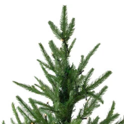 6.5' Pre-Lit Full Silverthorne Fir Artificial Christmas Tree - Warm White LED Lights -Xmas Trees Shop northlight hb27128 2 26653.1667487763