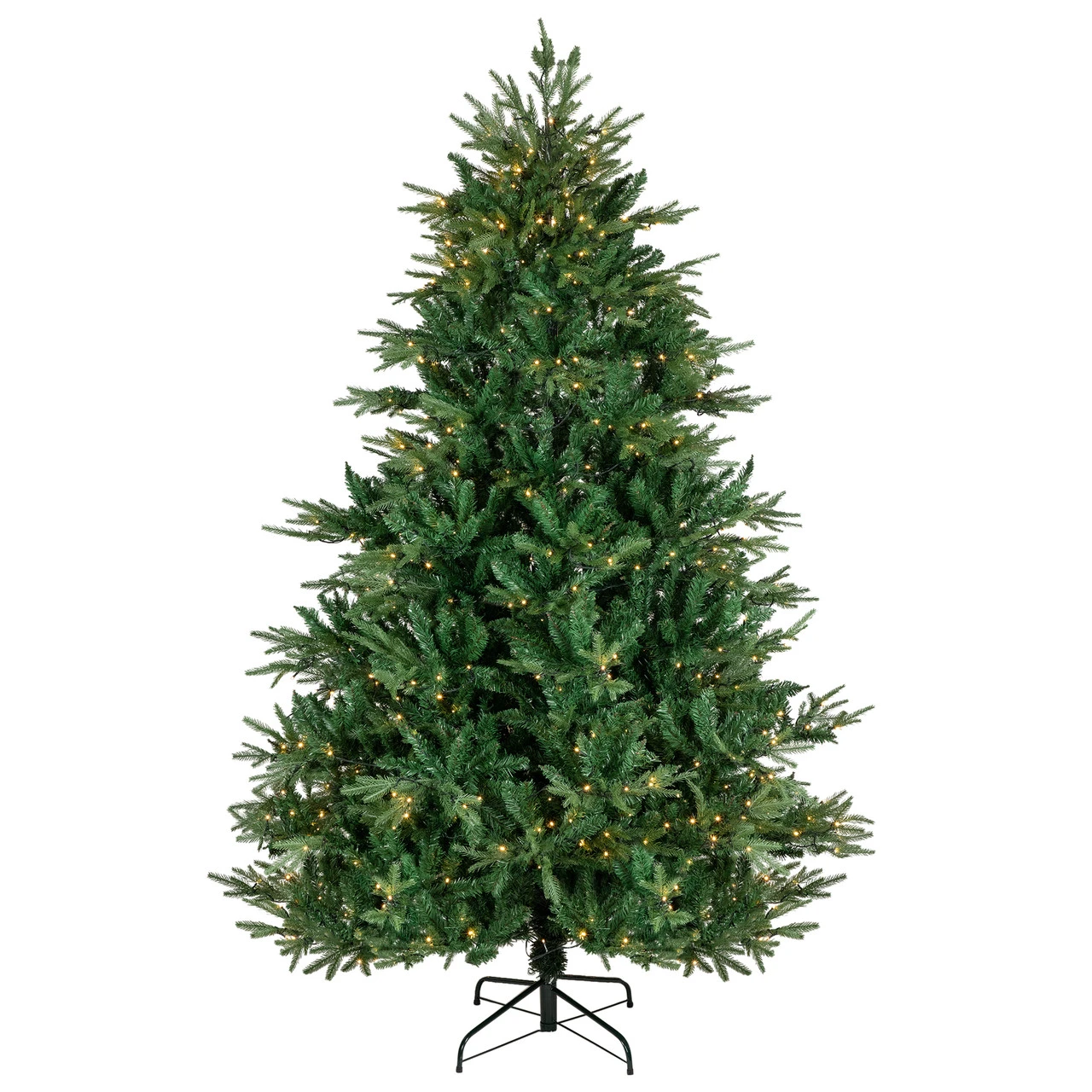 9' Pre-Lit Juniper Pine Artificial Christmas Tree, Warm White LED Lights 2 9' Pre-Lit Juniper Pine Artificial Christmas Tree, Warm White LED Lights - Image 2