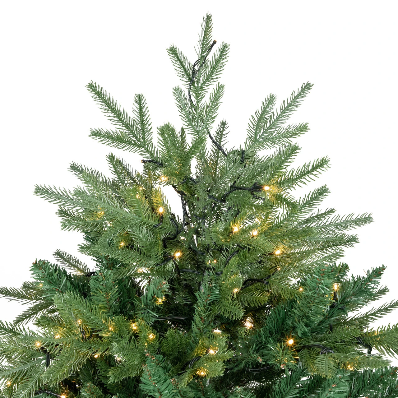 7.5' Pre-Lit Juniper Pine Artificial Christmas Tree, Warm White LED Lights 3 7.5' Pre-Lit Juniper Pine Artificial Christmas Tree, Warm White LED Lights - Image 3
