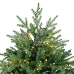 6.5' Pre-Lit Juniper Pine Artificial Christmas Tree, Warm White LED Lights -Xmas Trees Shop northlight hb92567 2 72110.1667517949