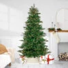 7.5' Pre-Lit Hudson Fir Artificial Christmas Tree, Warm White LED Lights